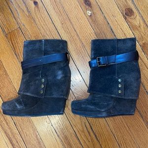 SAKS fifth Ave - Brown wedge bootie size 39.5